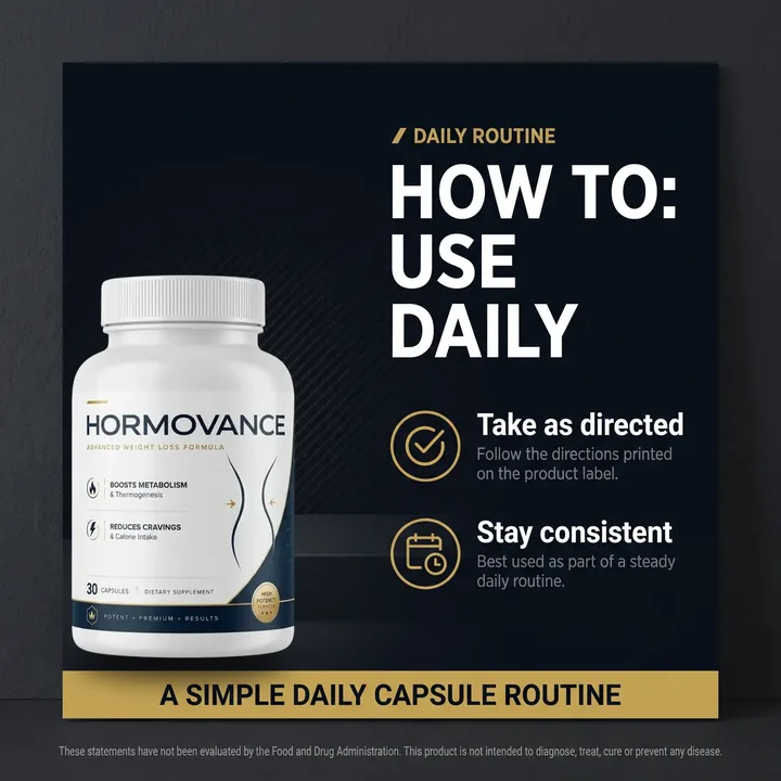 How to use Hormovance: a simple daily capsule routine